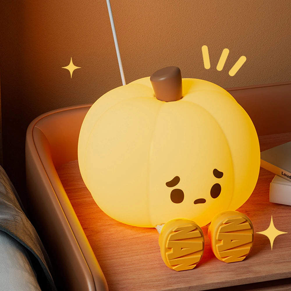 Cute Pumpkin Lamp USB Rechargeable