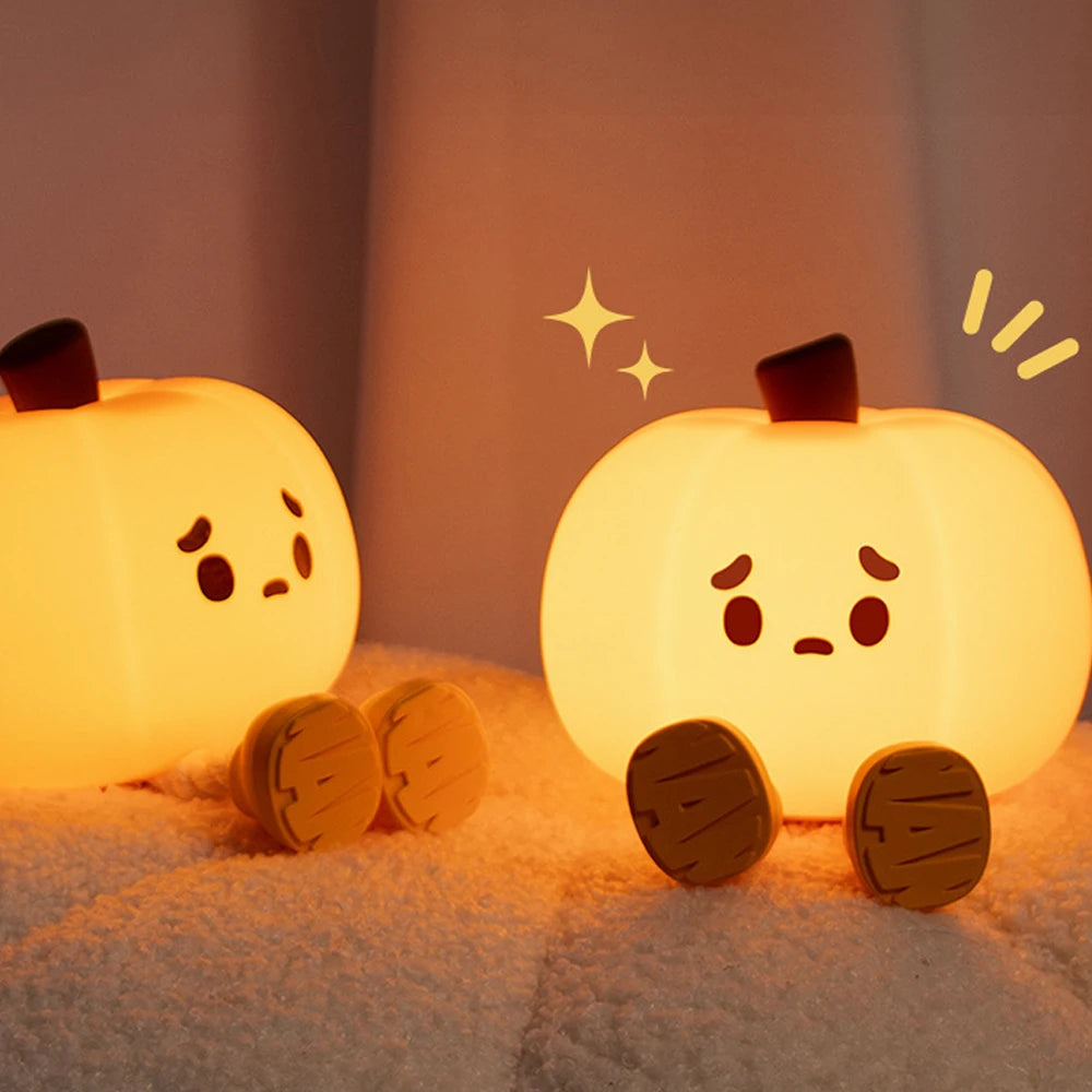 Cute Pumpkin Lamp USB Rechargeable
