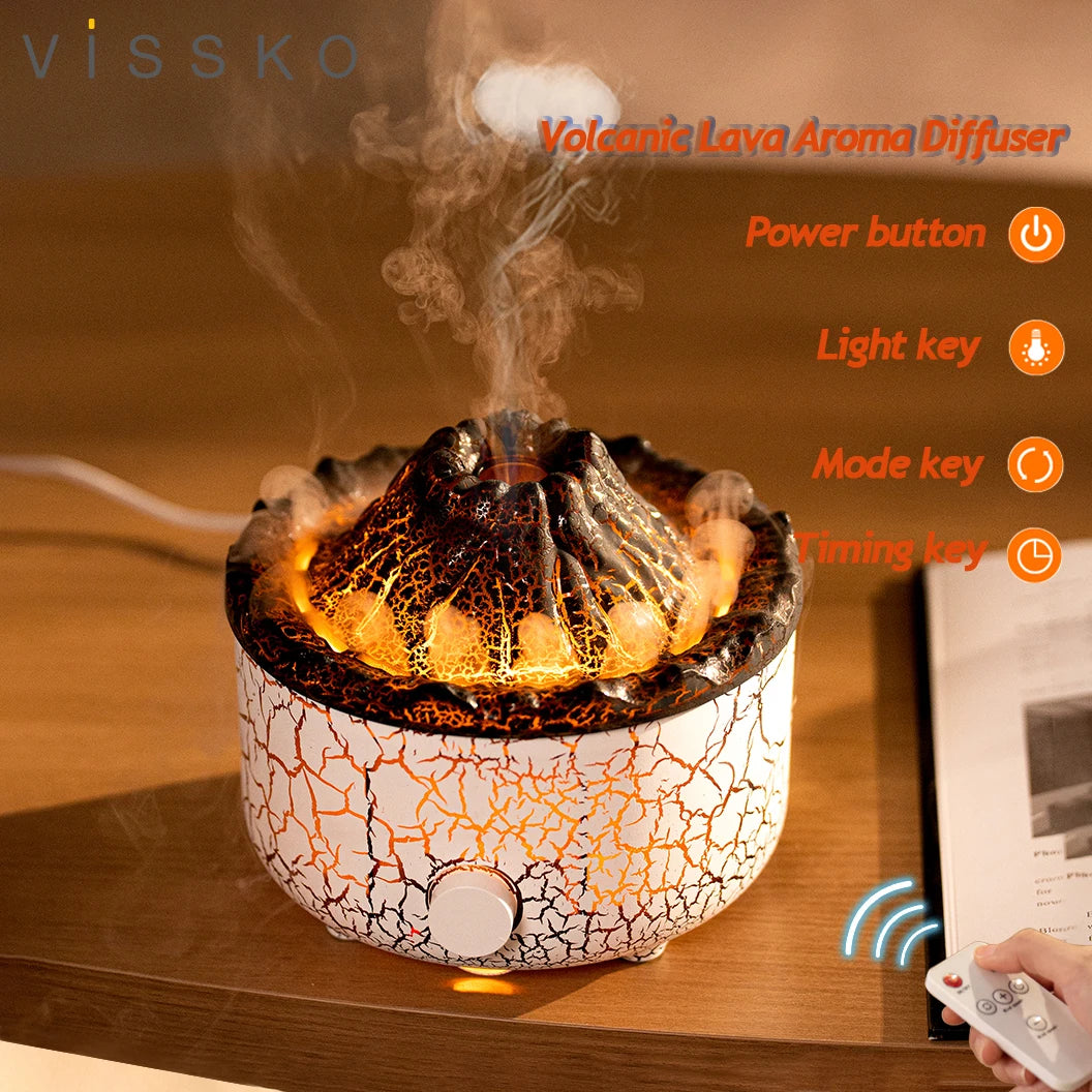 1**Volcano Humidifiers Diffuser With Remote Control