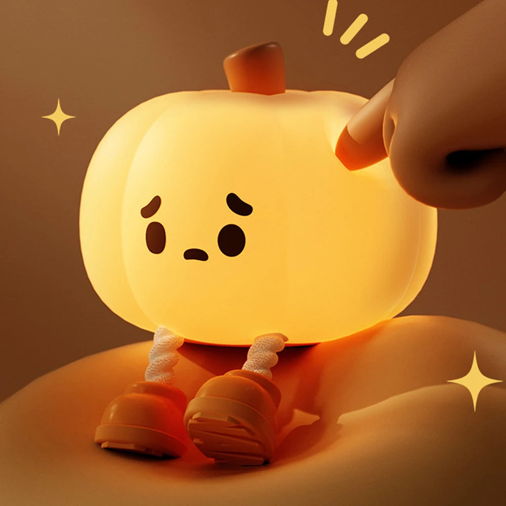 Cute Pumpkin Lamp USB Rechargeable
