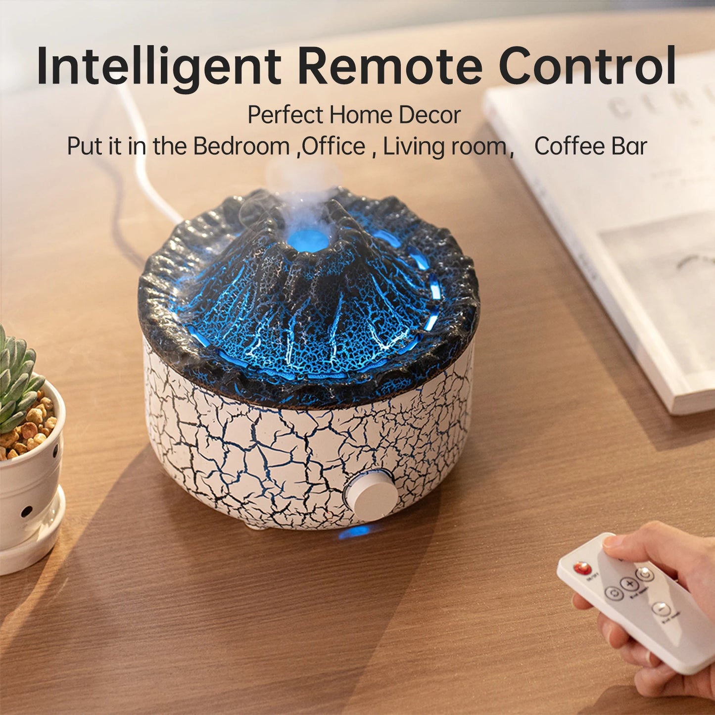 1**Volcano Humidifiers Diffuser With Remote Control