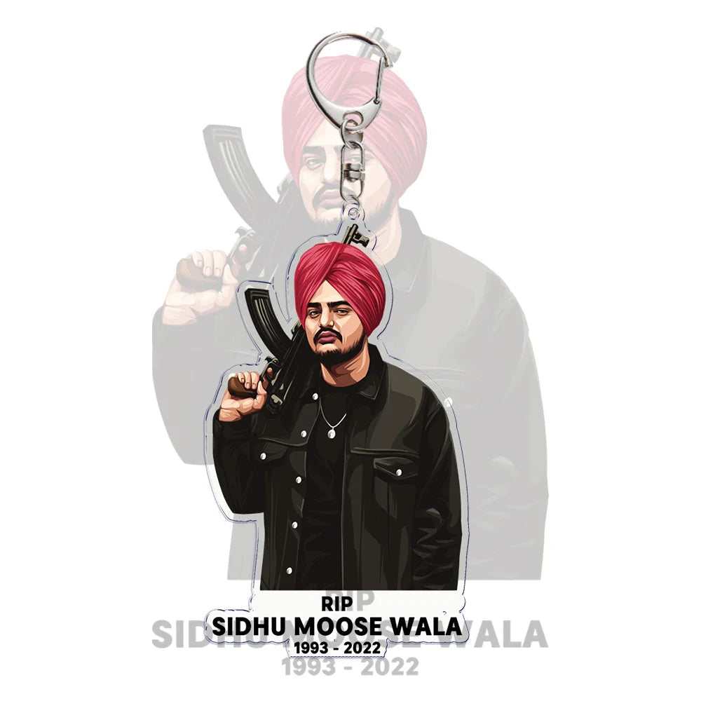 Sidhu Moosewala Keychain