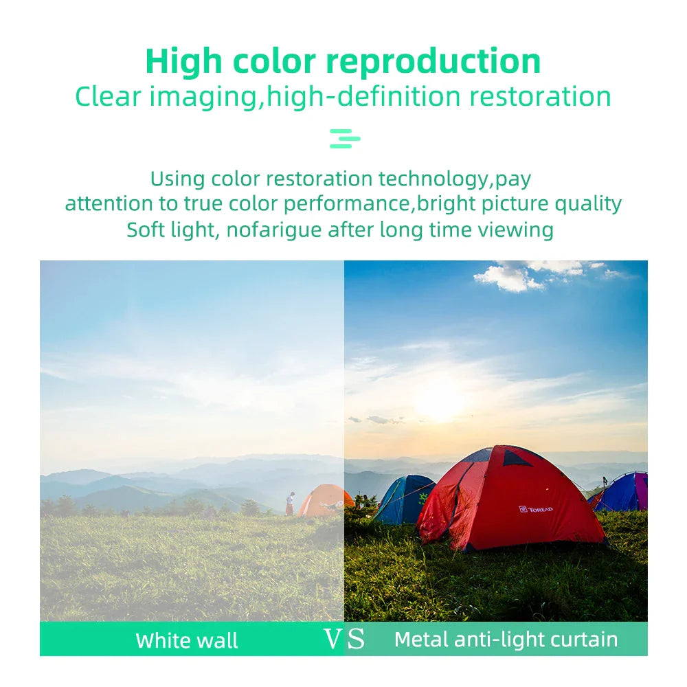 Projector Screen 16:9 Metal Anti Light Curtain